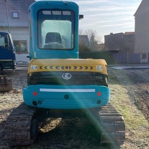 foto 5.2t mini koparka stal+guma Kubota KX155 klima+ogrzew