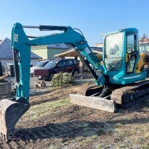 foto 5.2t mini koparka stal+guma Kubota KX155 klima+ogrzew