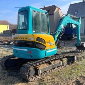 foto 5.2t mini koparka stal+guma Kubota KX155 klima+ogrzew