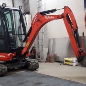foto 1.9t mini-koparka Kubota, 3 lyzki